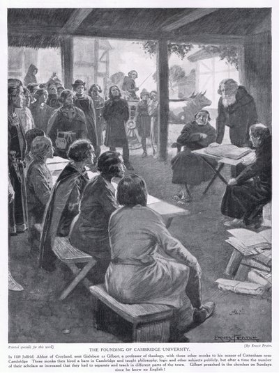 The founding of Cambridge University AD1109, 1920